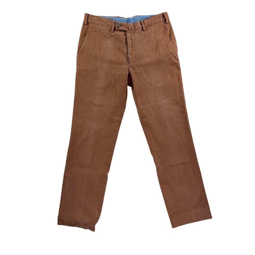 KABAT‎ Trousers Mens 48 IT 32 US Rust Brown Good Italian Cotton Button Fly Pants